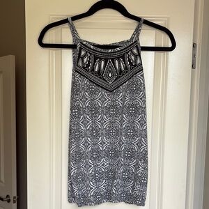 Maurices Black and White Geometric Camisole